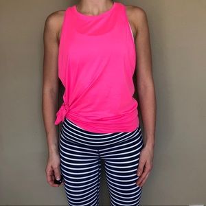 Athleta Essence Mesh Details Tank- Hot Pink
